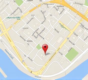 Map location of studio in Paris