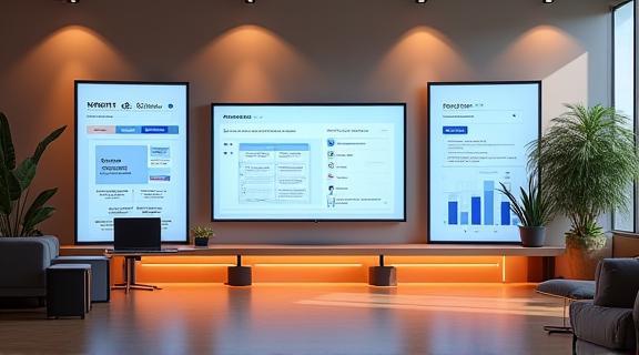 Event agenda displayed in Studio space